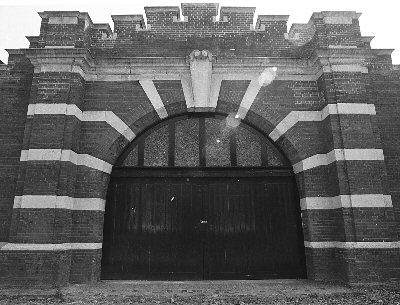 Door at western end of Drill Hall