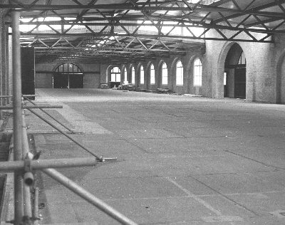 Looking east along Drill Hall from middle
