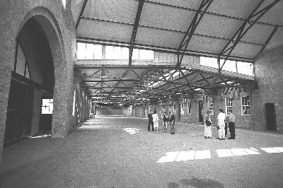 Proposed foyer area, halfway along eastern end of Drill Hall