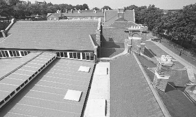 Looking west from western (clock) tower