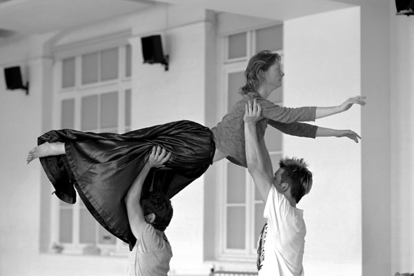 Hamlet rehearsal, August 2003