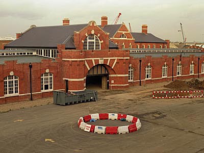 Drill Hall viewed from Upper Pembroke, looking NE
