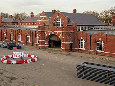 Drill Hall viewed from Upper Pembroke, looking NW