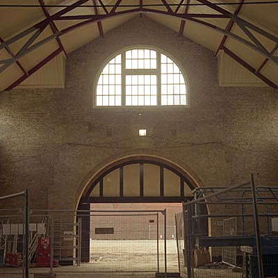 inside the Drill Hall, main entrance