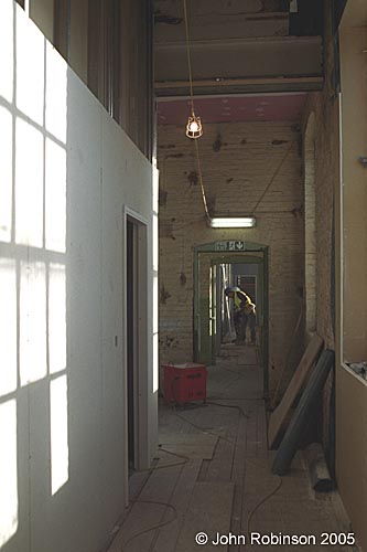 Teaching area corridors under construction