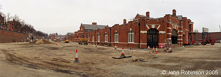 Parade Ground, looking north-west towards south-east corner of Drill Hall