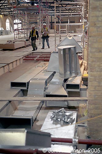 Drill Hall work in progress, April/May 2005