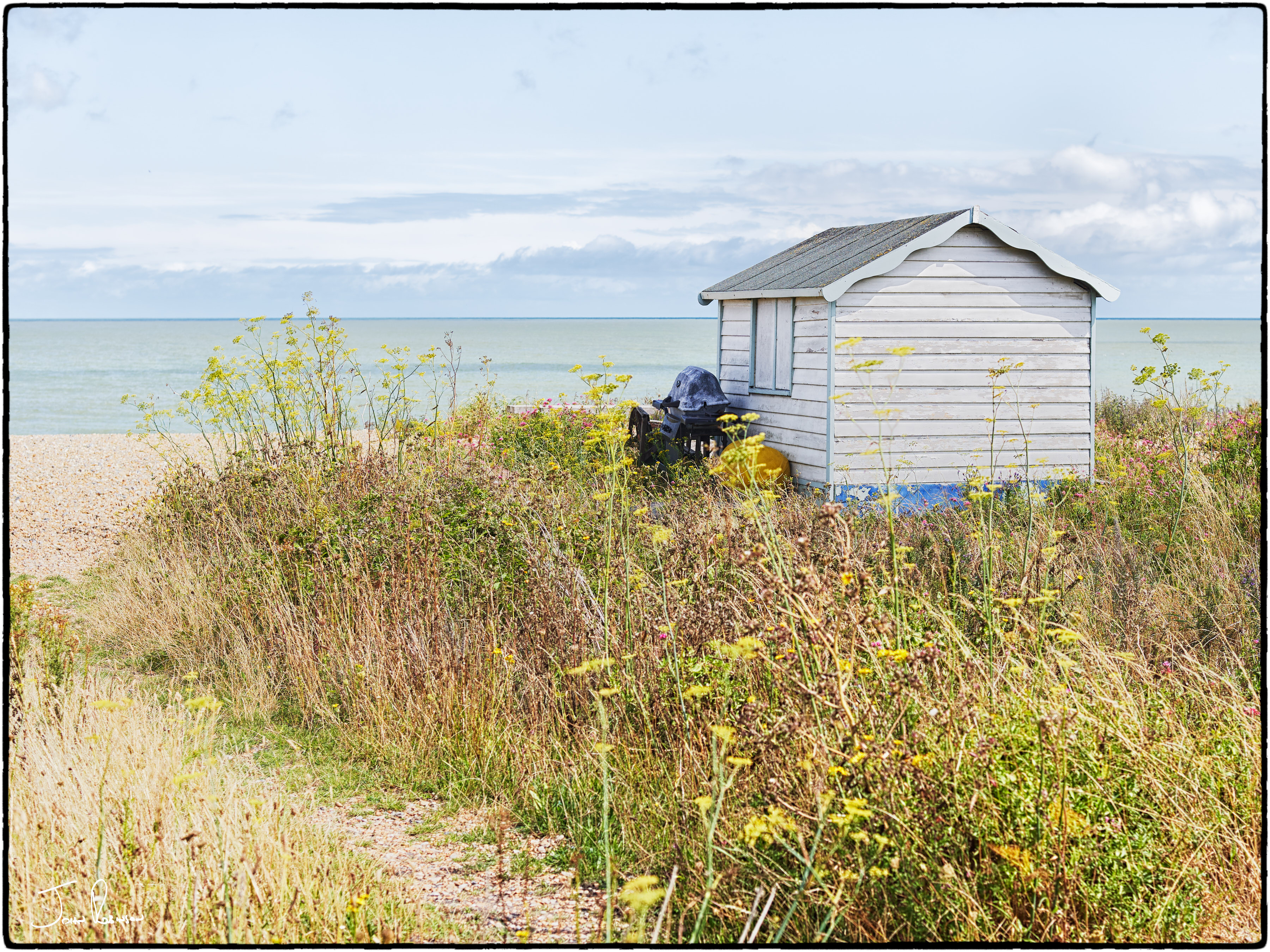 Lonely beach hut